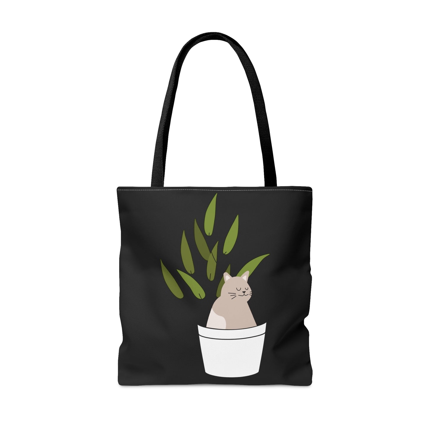 Black Cat Plant tote