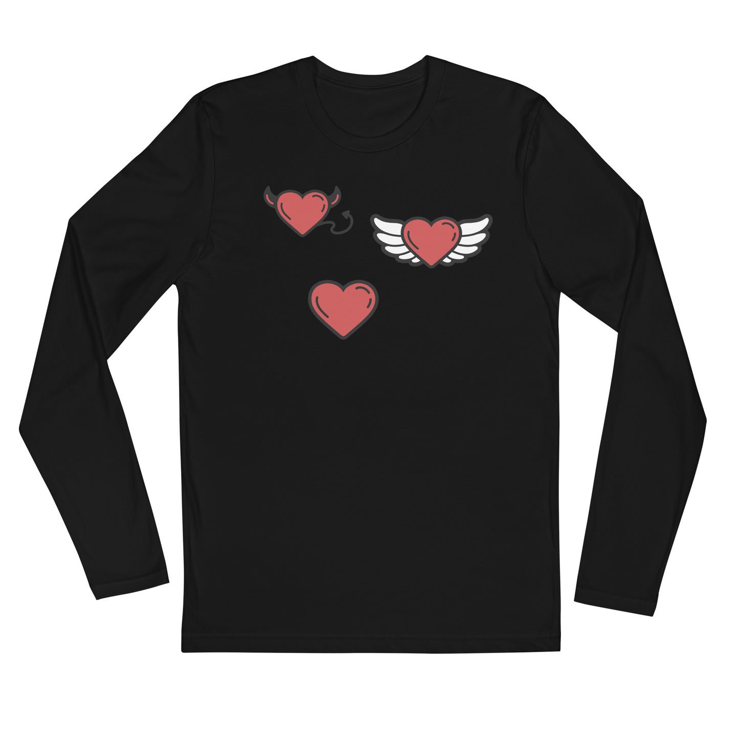 Heart Life - Long Sleeve Fitted Crew